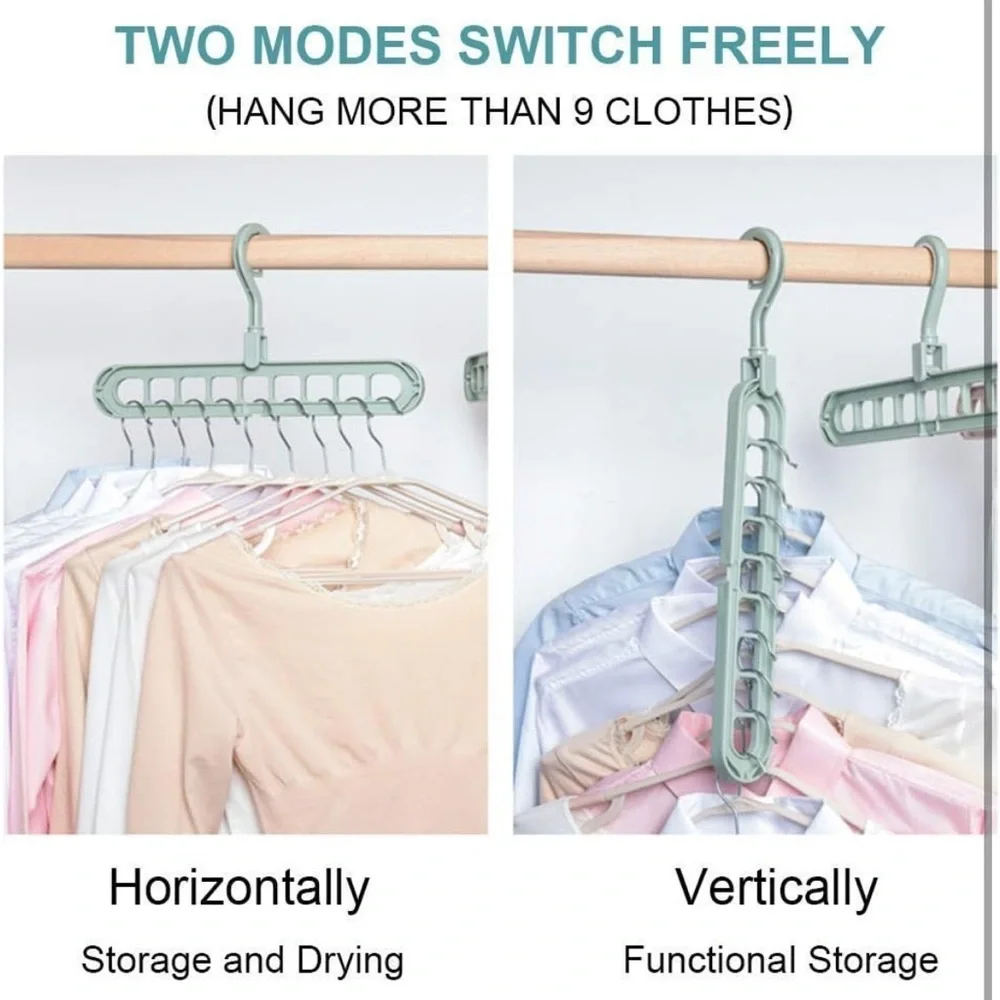 6 pack space saving hangers